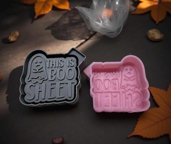 This is “BOO” sheet car freshie mold  or housing.Mini screaming car freshie mold.