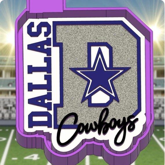 Dallas cowboy Car freshie mold or mold housing.