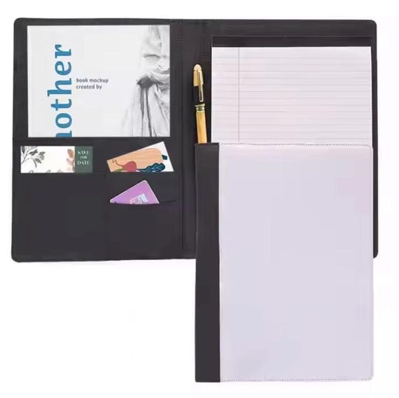 Sublimation A5 sublimation portfolio with lined pages.