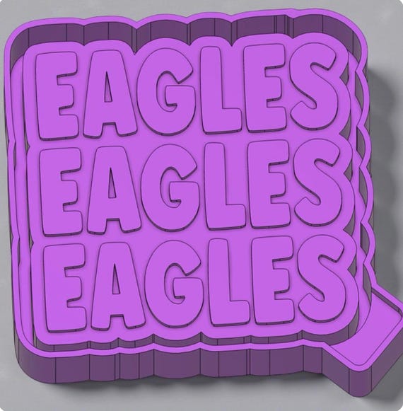 Eagles wave freshie mold or mold housing.