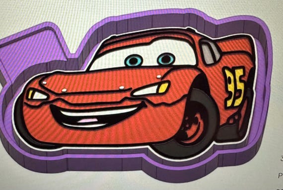 Lighting  car freshie mold or mold housing.