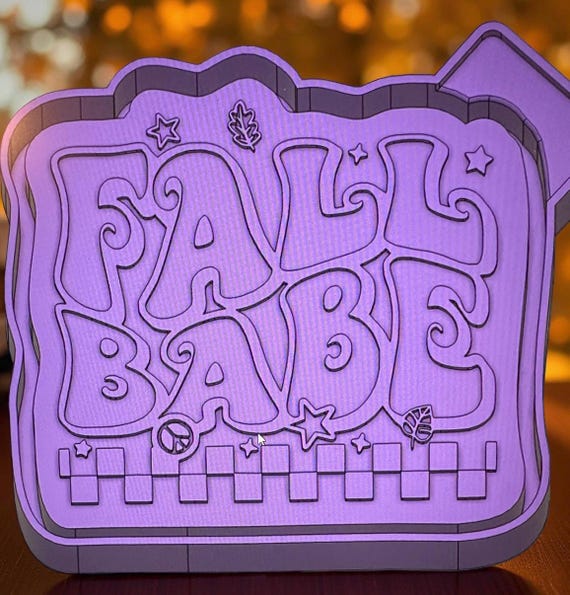 Fall Babe  Car freshie mold or mold housing.