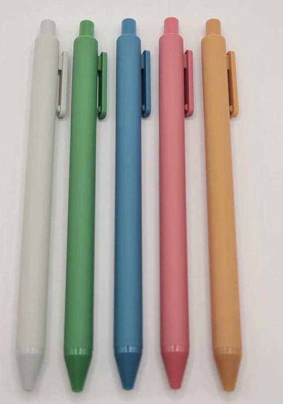 Kaco Pure Gel Ink Pens: Morandi Fall Colors, 0.5mm, Set of 5