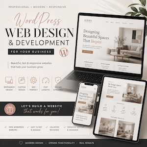 Custom WordPress Website for your business | Responsive Development (Digital Service)