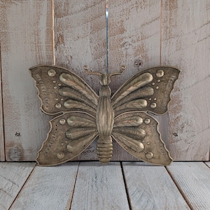 Vintage Brass Butterfly Trivet: Cottagecore Kitchen Decor