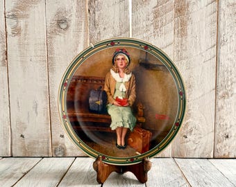 Norman Rockwell Sammelteller ""Der Traum eines jungen Mädchens""; 1985 knowles, Rockwells American Dream Serie