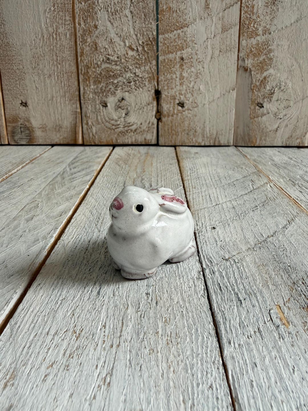 Vintage Studio Pottery Bunny Rabbit Figurine; Handmade Ceramic ...