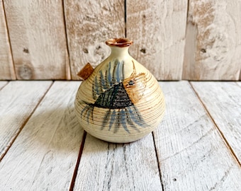 Teramicarte Cascais Portugal Studio Pottery Oil Cruet; Originally Lantern
