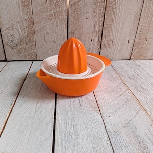 Exprimidor de cítricos Emsa naranja; decoración de cocina hippie chic, exprimidor de limones de plástico retro, exprimidor de cítricos, exprimidor de naranjas portátil manual