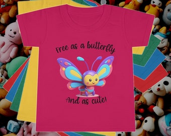 T-shirt pour enfant papillon mignon t-shirt pour bébé papillons dessin animé t-shirt pour enfants vêtements t-shirt pour tout-petits couleurs haut amant de papillon