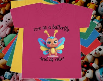 T-shirt pour enfant papillon mignon t-shirt pour bébé papillons dessin animé t-shirt pour enfants vêtements t-shirt pour tout-petits couleurs haut amant de papillon