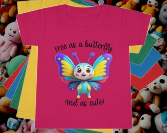 T-shirt pour enfant papillon mignon t-shirt pour bébé papillons dessin animé t-shirt pour enfants vêtements t-shirt pour tout-petits couleurs haut amant de papillon