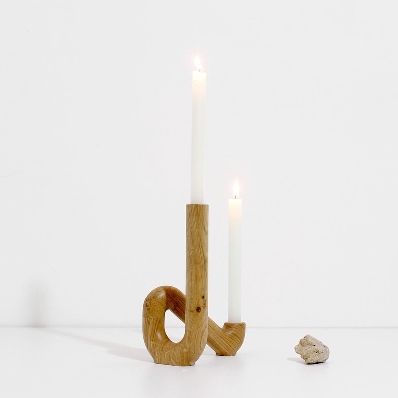 Wood Candle Holders - Etsy