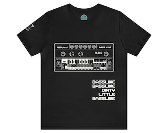 Camiseta Roland TB-303 Negra Manga Corta
