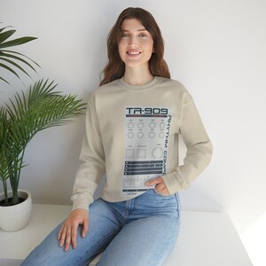 TR-909 Unisex Heavy Blend Crewneck Sweatshirt image 9