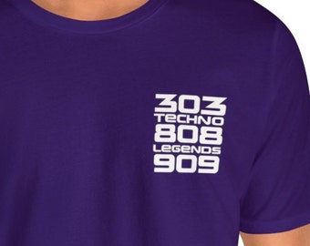 303 808 909 TECHNO LEGENDS!! Cotton Gender Neutral Tee Unisex