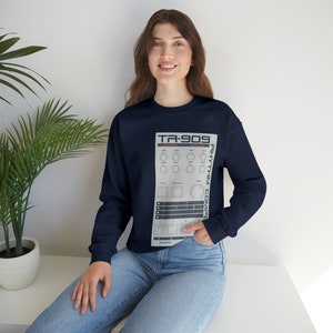 TR-909 Unisex Heavy Blend Crewneck Sweatshirt image 8