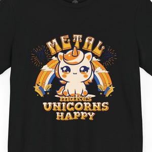 Metal Unicorn T-Shirt: Funny Graphic Tee for Metalheads