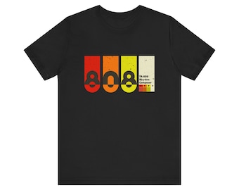 Roland TR-808!! Short Sleeve Cotton Gender Neutral Tee Shirt Electronic Dance Music