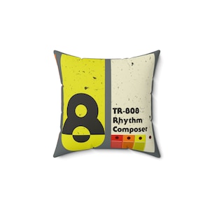 TR_808 Design Spun Polyester Square Pillow