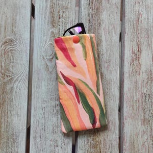 Cloth case for glasses, Glasses case colourful print, Padded case for storing glasses, Soft case for reading glasses, Handmade eyeglass case