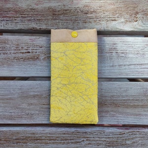 Étui à lunettes de soleil rembourré, étui à lunettes jaune citron, étui à lunettes en tissu, étui à lunettes souple, étui à lunettes de lecture, étui à lunettes jaune pailleté