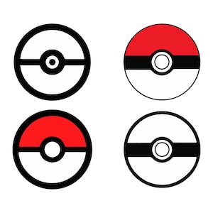 Pokemon Pokeball Icon Digital Clipart in Rainbow Colors -  Hong Kong