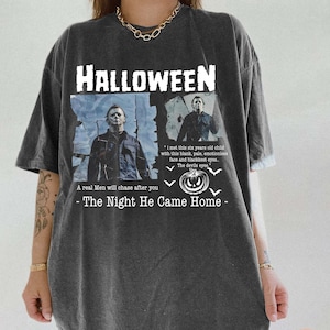 Comfort Colors® Vintage Michael Myers Herz Halloween, Retro Michael Myers Shirt, 90er Jahre Horrorfilm Shirt, lustiges Horror Halloween Shirt