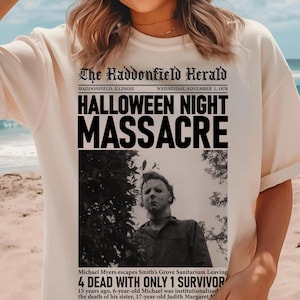 Halloween Night Massacre Vintage Horrorfilm Halloween Shirt, Michael Myers Shirt, Halloween Shirt, Horrorfilm Shirt Halloween Sweatshirt