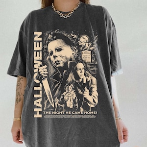 Comfort Colors® Vintage Michael Myers Halloween, Retro Michael Myers Hemd, 90er Jahre Horrorfilm Hemd, Michael Myers, Vintage Halloween Hemd