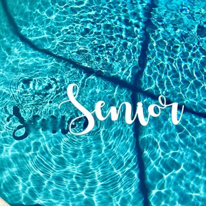 LARGE size SW Fun Times Script Signs / Customized House Numbers, Scrip Address, Modern Style Names, Photo Prop, Pool Party