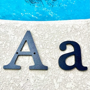 SW Peachy Print Letters. 5-inch capital 3.5-inch lower case. Sign Name Address Lettering. Durable, All-Weather Plastic. Many Colors.