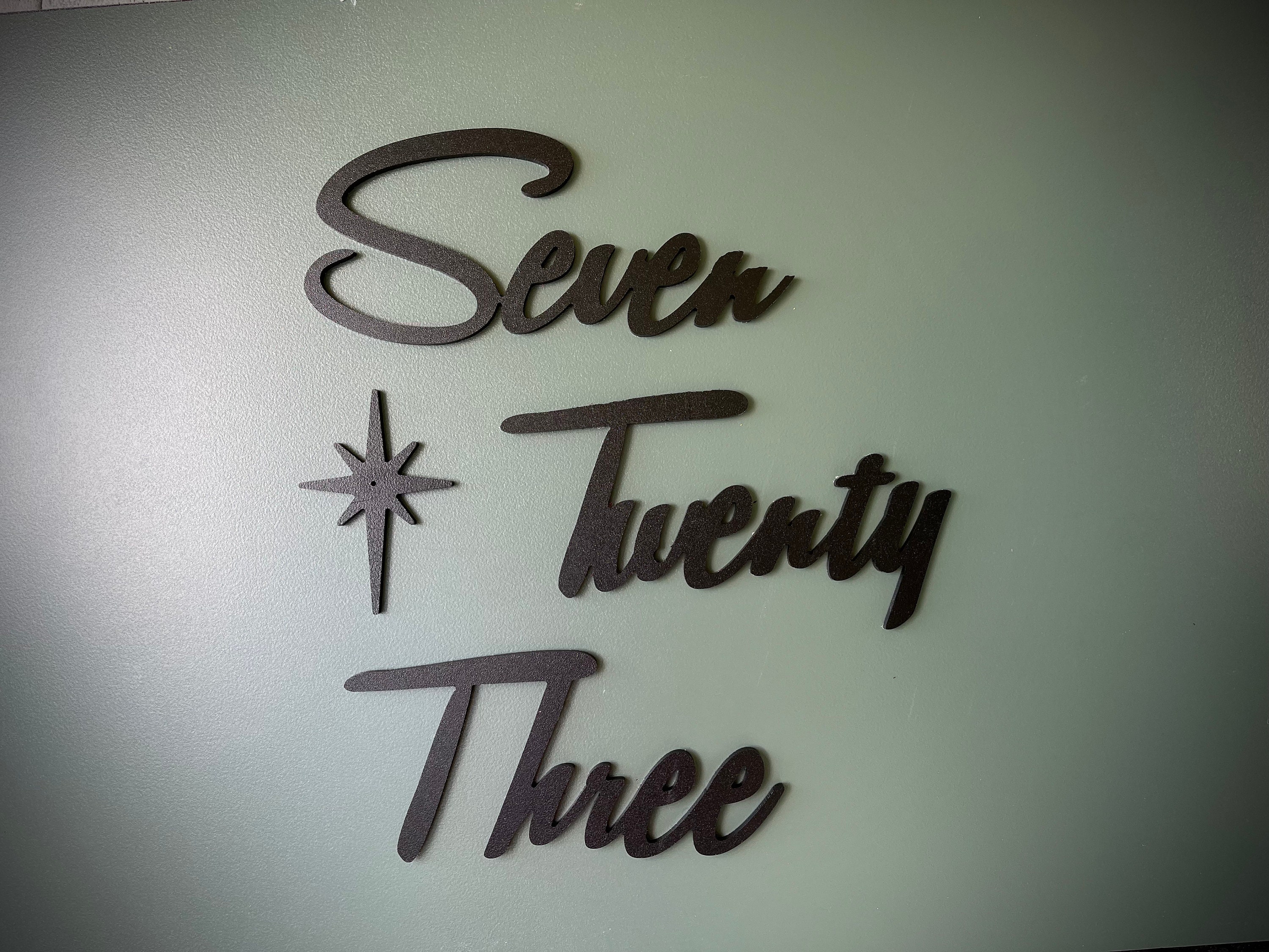 Mid-century Modern House Numbers Retro Cursive Swing Italic Font ...