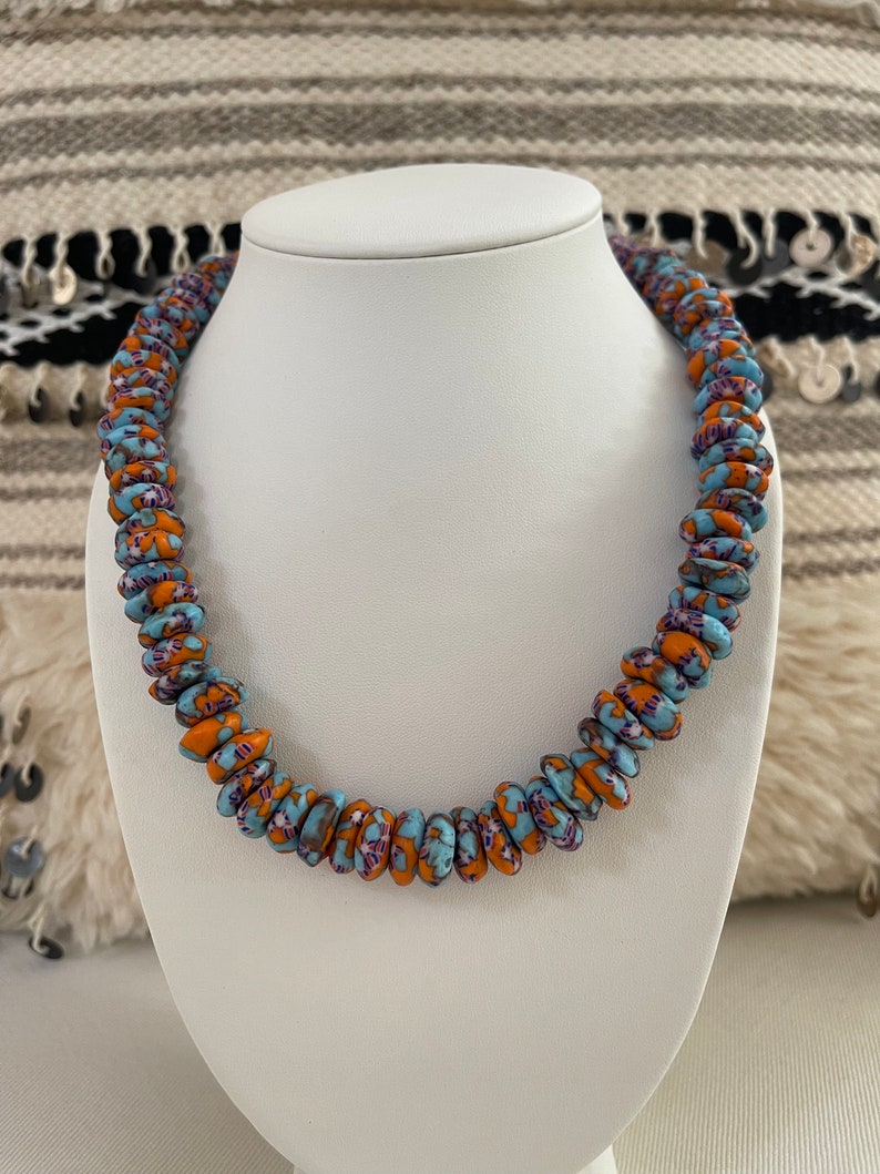 African Trade Beads Everyday Necklace Recycled Glass Gifts for Women
