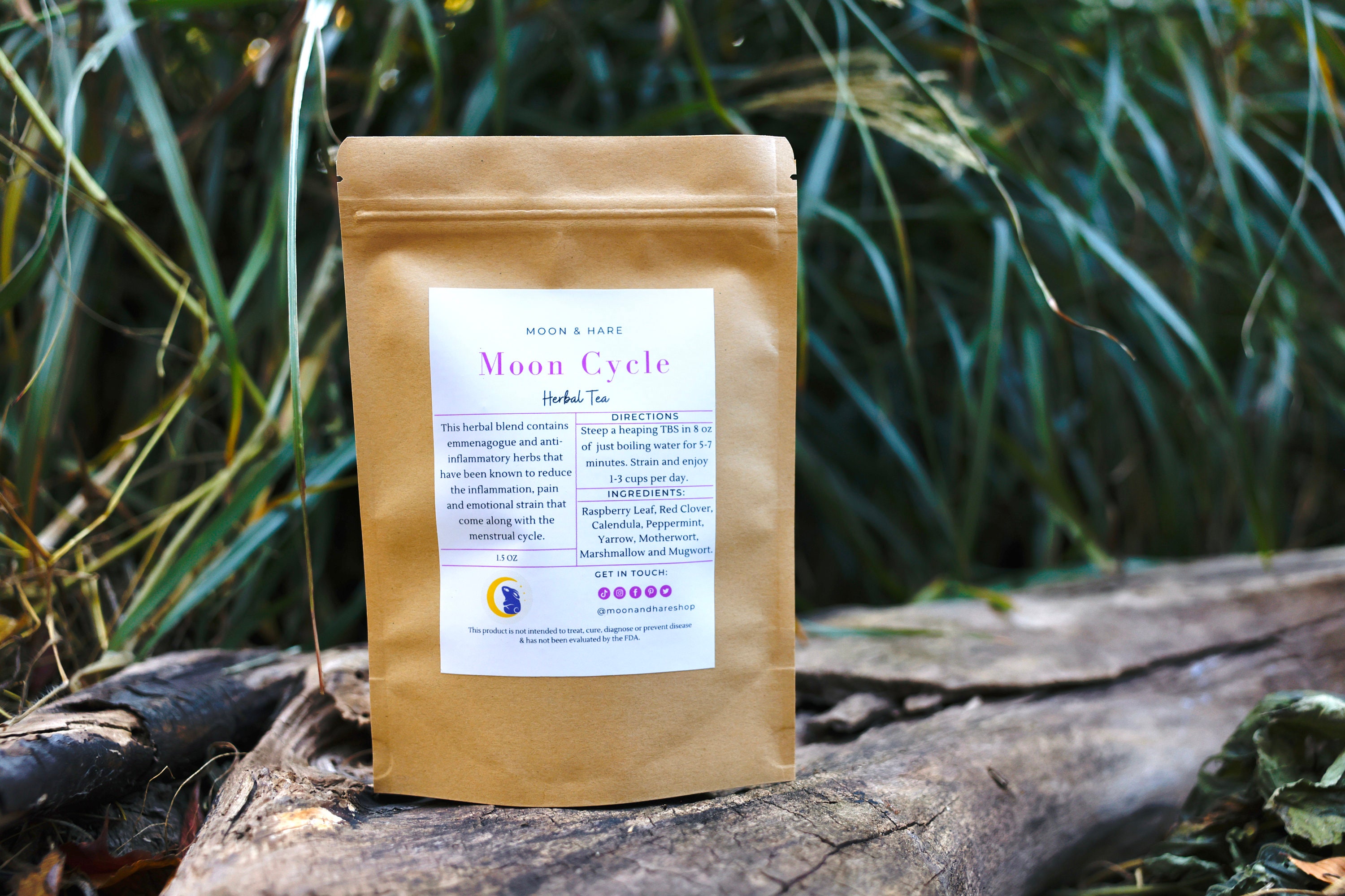 Moon Cycle Herbal Teas Tea for PMS Symptoms Etsy