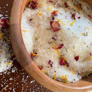 Ritual Bath Salts | Dried Herbs & Flowers | Essential Oil Infused Epsom Salts | Muscle Relief | Aromatherapy