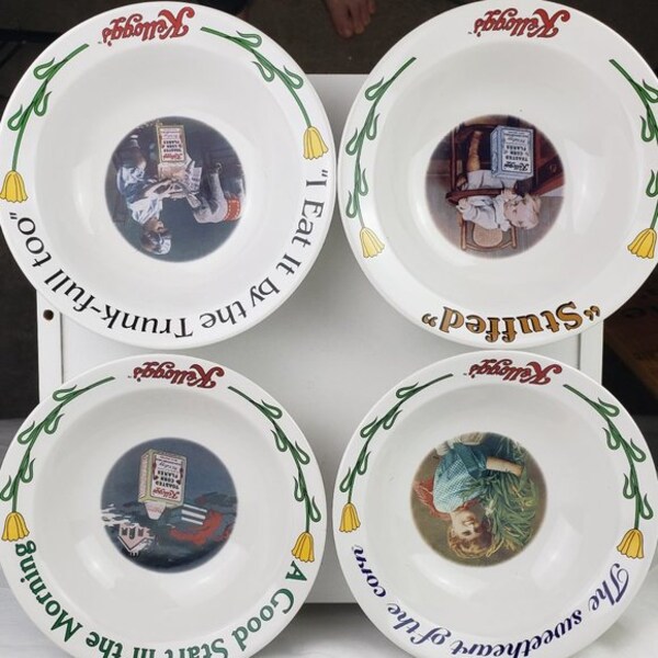 Kellogg Cereal Bowls Etsy