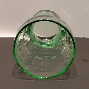 VINTAGE COCA-COLA Glas grün geprägt 11 cm sehr guter Zustand 6 Unzen Bild 4