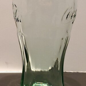 VINTAGE COCA-COLA Glas grün geprägt 11 cm sehr guter Zustand 6 Unzen Bild 6