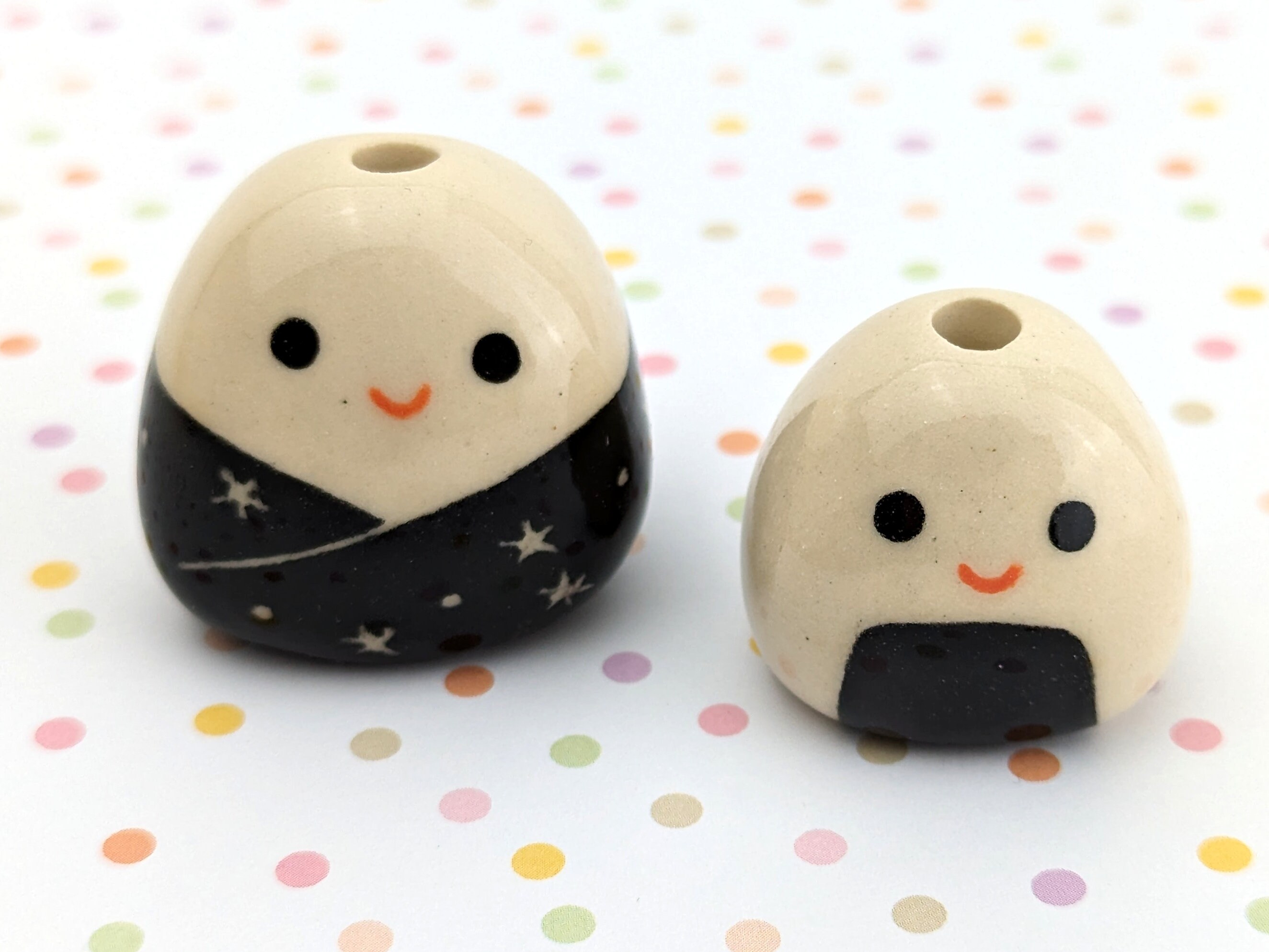 5 PCS Mini Flower Vase, Handmade Ceramic Rice Ball 5 Pcs