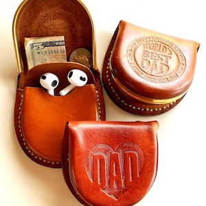 Leather Change Purse Pouch Holder