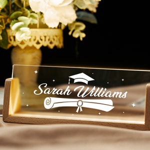 Personalized Desk Name Plate, Graduation Desk Name Plate,Graduation gift, Desk Accessories, Office Gifts for Boss Coworkers, New Job Gifts image 7