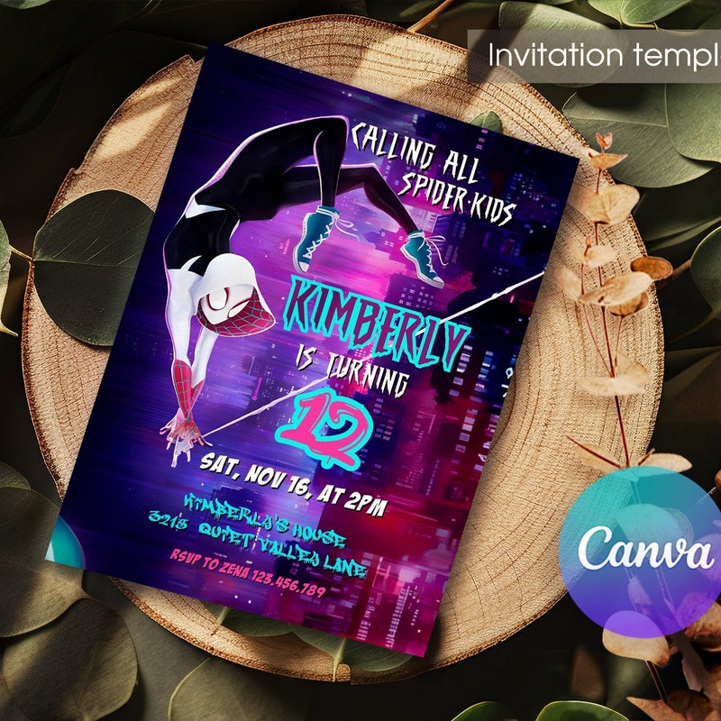 Spider Gwen Birthday - Etsy