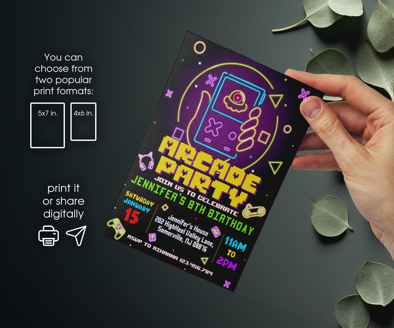Editable Invite Template Video Game Party Gamer Invitation Girl Editable Invite Template Video Game Party Gamer Invitation Girl
