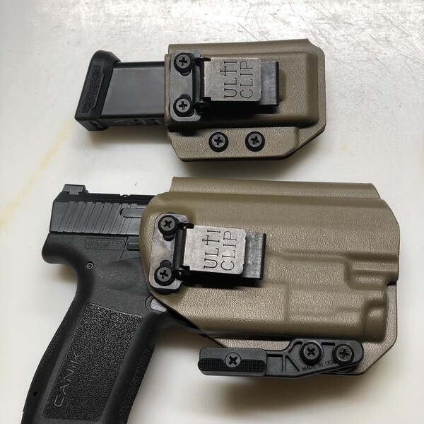 Canik METE MC9/MC9LS IWB Kydex-holster: compatibel met optiek/zaklamp, verstelbare houder