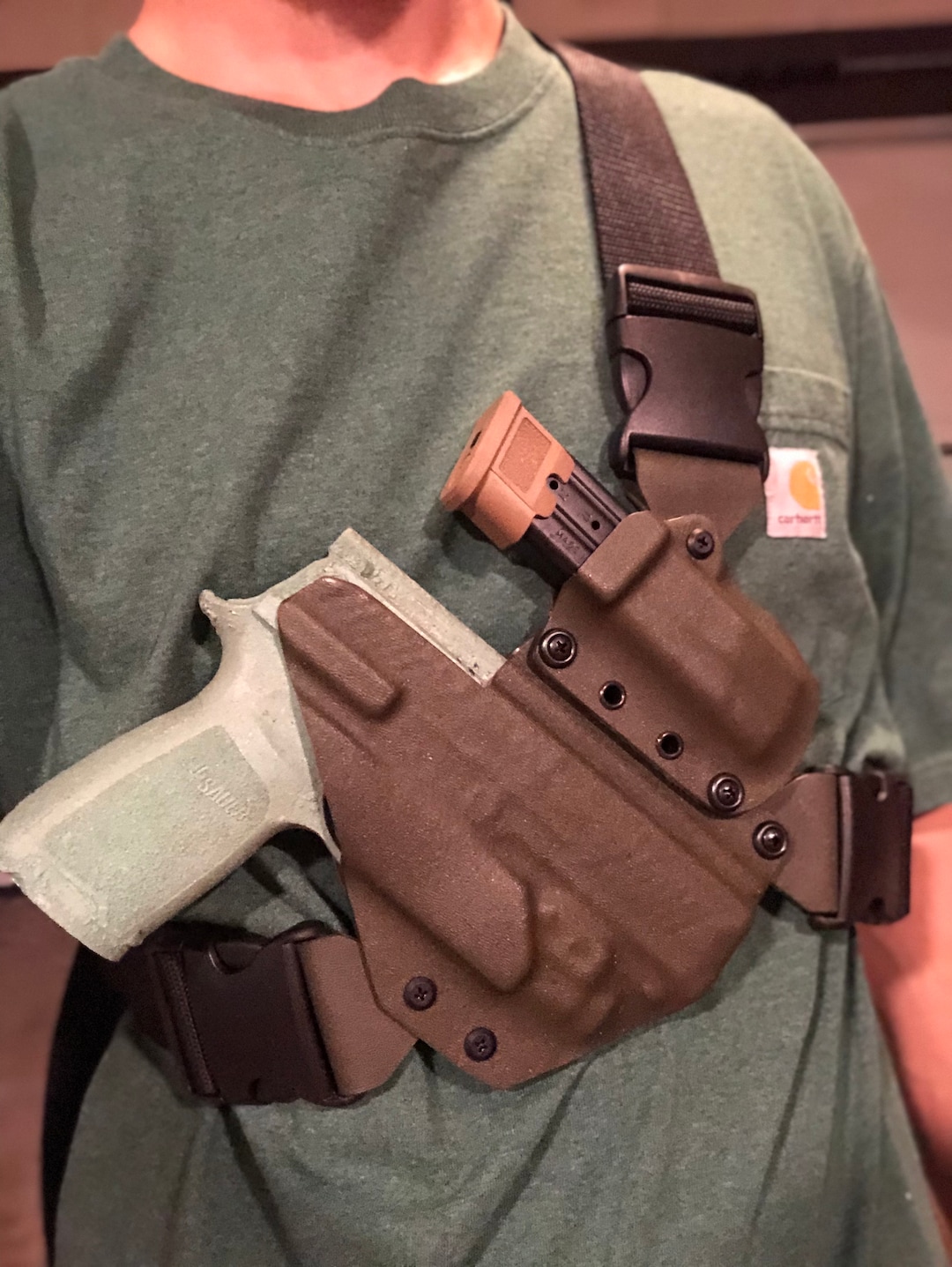 Sig X-ten Chest Holster With Attached Mag Pouch - Etsy