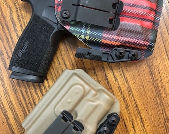 Glock 29/30 IWB Holster - Optic Cut - Flashlight Compatible - Adjustable Retention - Kydex Construction - Metal Clips