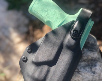 SIG Sauer P365 Macro/Macro Comp OWB Holster - Level 2 Hood - Flashlight Compatibility - Various Patterns and Colors