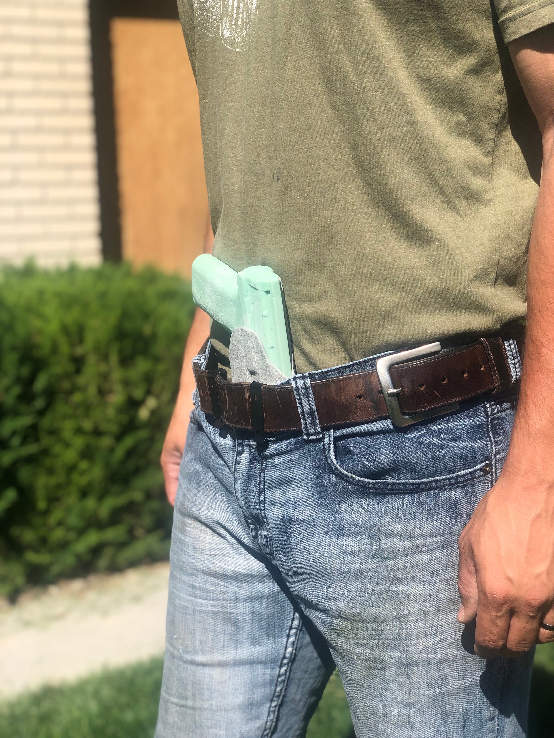 Glock 43x Mos IWB Holster Optic Cut Flashlight Compatible Etsy