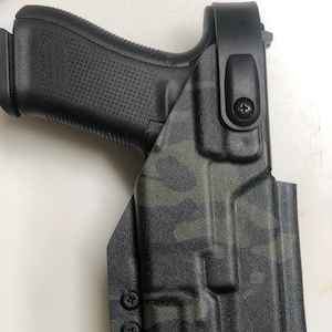 Glock 19x/45 Level 2 Holster- Tek Lok Belt Attachment - Flashlight Compatible- Multiple Colors and Patterns- Combat and Duty Application